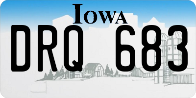 IA license plate DRQ683