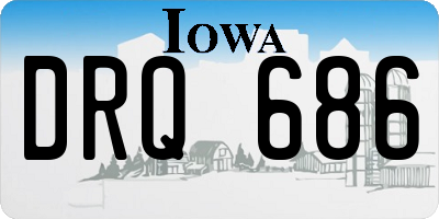 IA license plate DRQ686