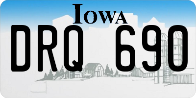 IA license plate DRQ690