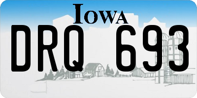 IA license plate DRQ693