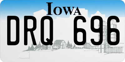 IA license plate DRQ696