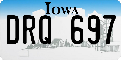 IA license plate DRQ697