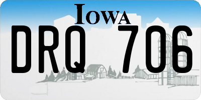IA license plate DRQ706