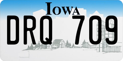 IA license plate DRQ709