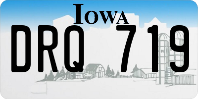 IA license plate DRQ719