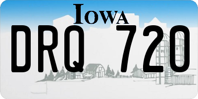 IA license plate DRQ720