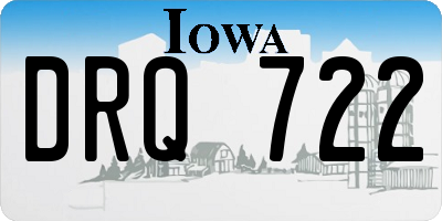 IA license plate DRQ722