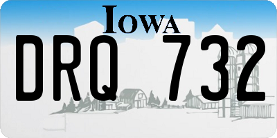 IA license plate DRQ732