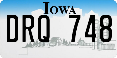 IA license plate DRQ748