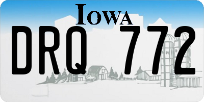 IA license plate DRQ772
