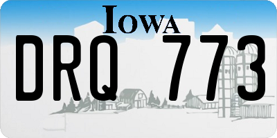 IA license plate DRQ773