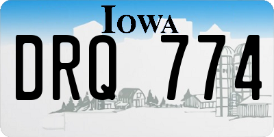 IA license plate DRQ774