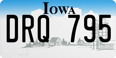 IA license plate DRQ795