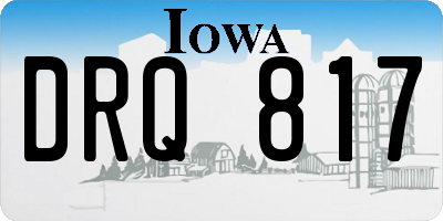 IA license plate DRQ817