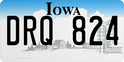 IA license plate DRQ824