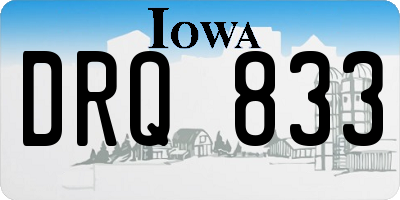 IA license plate DRQ833