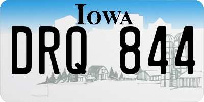 IA license plate DRQ844