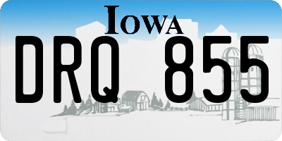 IA license plate DRQ855