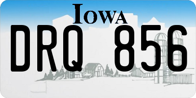 IA license plate DRQ856