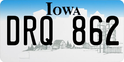 IA license plate DRQ862