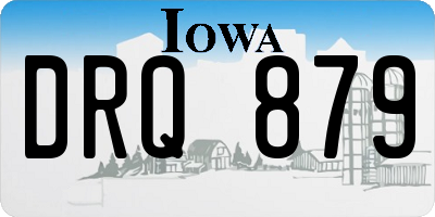 IA license plate DRQ879