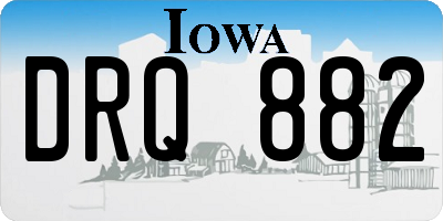 IA license plate DRQ882