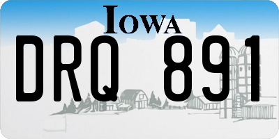 IA license plate DRQ891