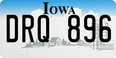 IA license plate DRQ896