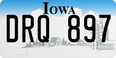 IA license plate DRQ897