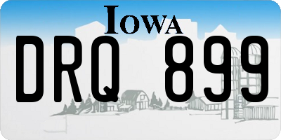 IA license plate DRQ899