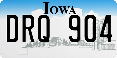 IA license plate DRQ904