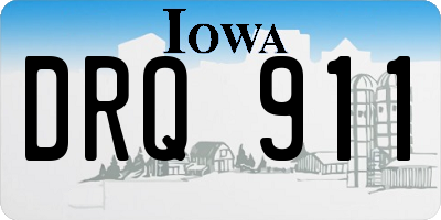 IA license plate DRQ911