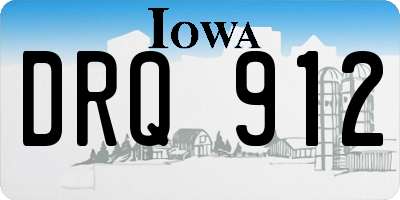 IA license plate DRQ912