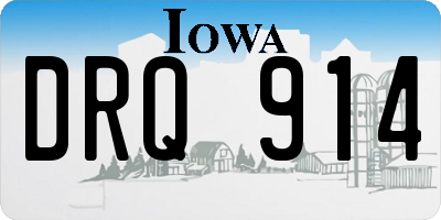 IA license plate DRQ914