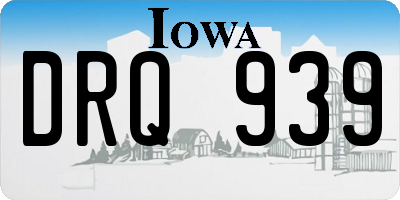 IA license plate DRQ939