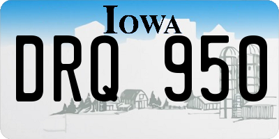 IA license plate DRQ950