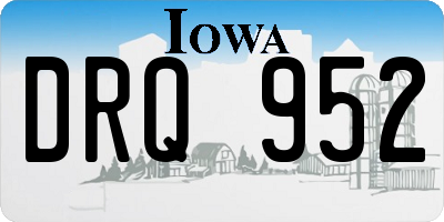 IA license plate DRQ952