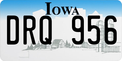 IA license plate DRQ956