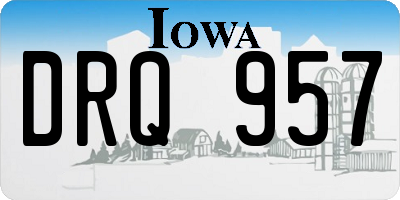 IA license plate DRQ957