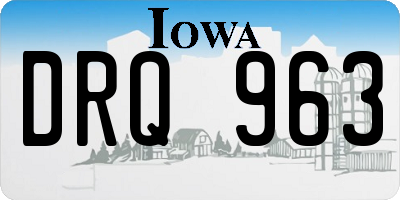 IA license plate DRQ963