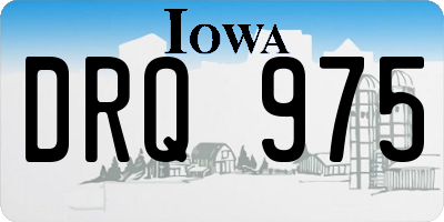 IA license plate DRQ975