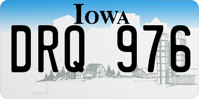 IA license plate DRQ976