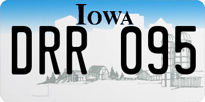 IA license plate DRR095