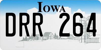 IA license plate DRR264