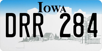 IA license plate DRR284