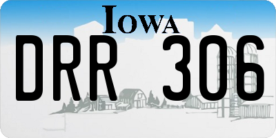 IA license plate DRR306