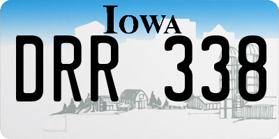 IA license plate DRR338