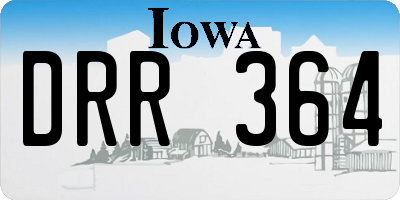 IA license plate DRR364