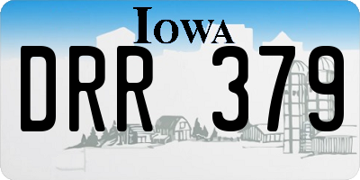 IA license plate DRR379