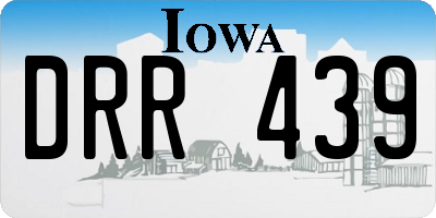 IA license plate DRR439